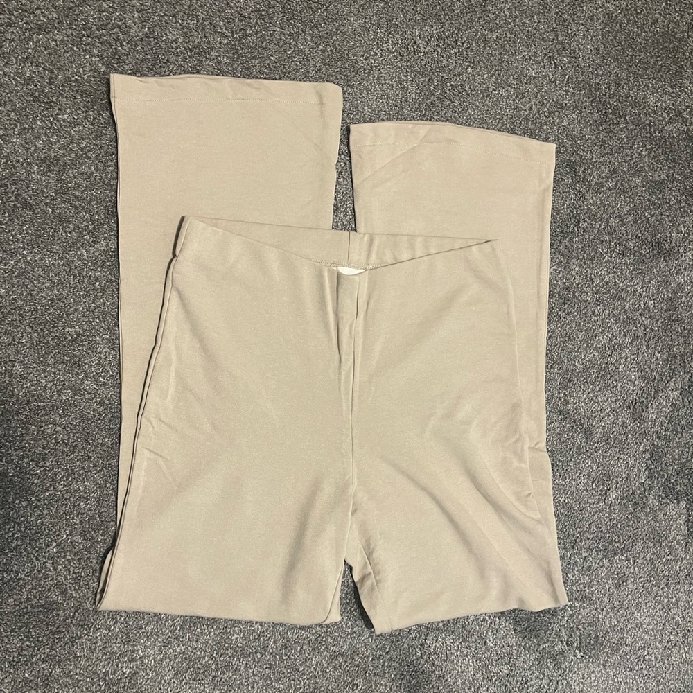 H&M Cream Wide Leg Pants